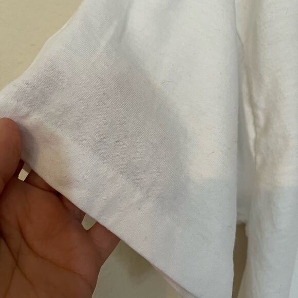 Vintage 80s Screen Stars Best Flamingo print white & pink single stitch T shirt - Picture 4 of 11